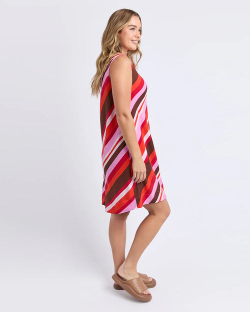 Guava Stripe Dress
