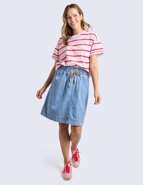 Halli S/S Tee - Stripe
