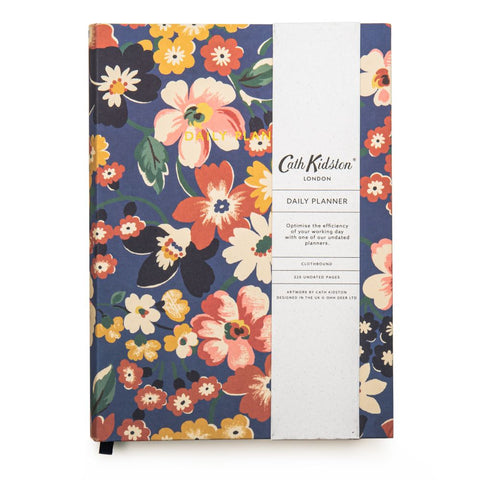 A5 Daily Planner - Blue Floral (undated)