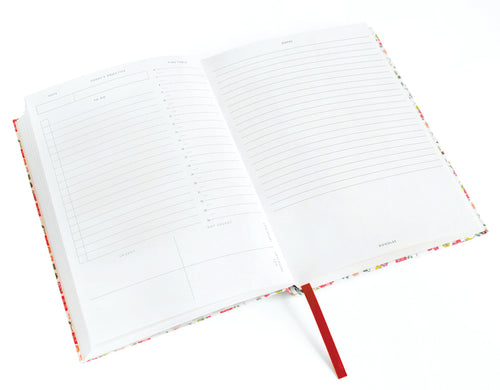 A5 Daily Planner - Blue Floral (undated)
