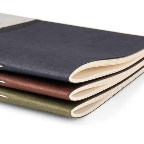 Pocket Notebooks - Set of 3 (dark tones)