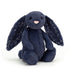 Jellycat Stardust Bashful Bunny - Navy Small