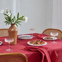 Jetty Berry Red Tablecloth 350Cm