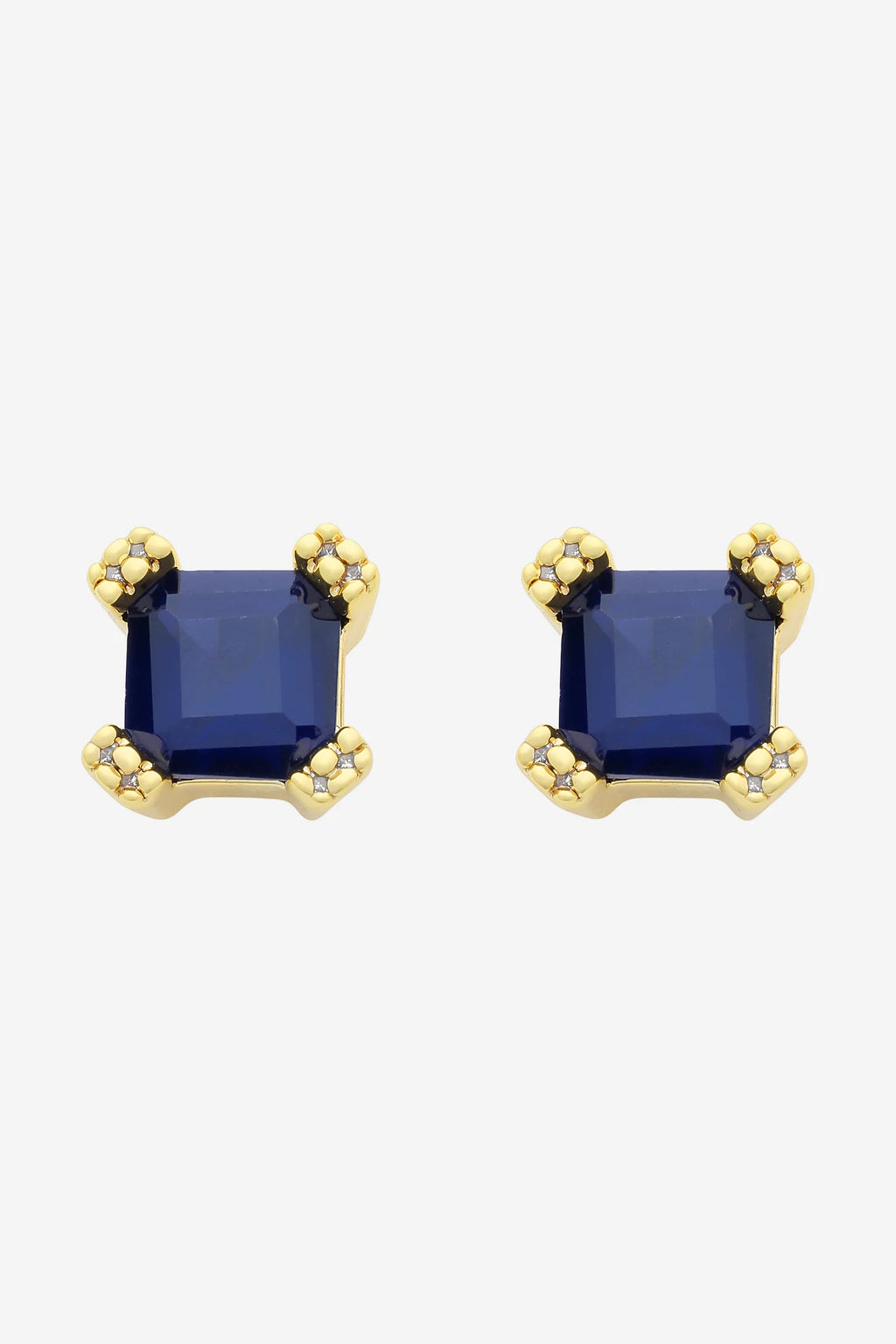 Julianna Blue Studs - Gold