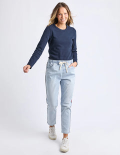 Juliette Taped Jogger - Pale Blue