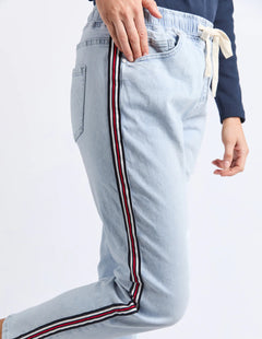 Juliette Taped Jogger - Pale Blue