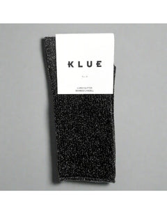Lurex Glitter Socks - Black