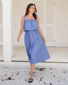 Eloise Midi Dress - Cerulean
