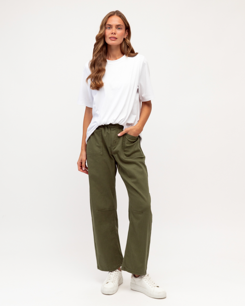 Barrel Jeans - Khaki