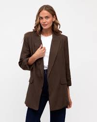 Rolled Sleeve Blazer