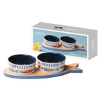 Fish 3pc Bowl & Tray Set