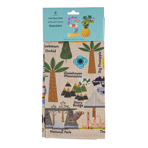 Land Down Under Qld Kitchen Towel