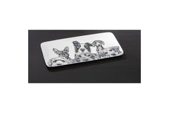 Peeking Pups Rectangle Platter