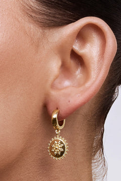 Tessa Gold Pearl Earring