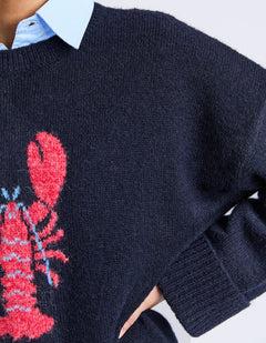 Lobster Intarsia Knit