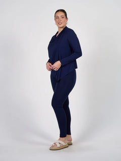 Joni Bamboo Waterfall Jacket - Navy
