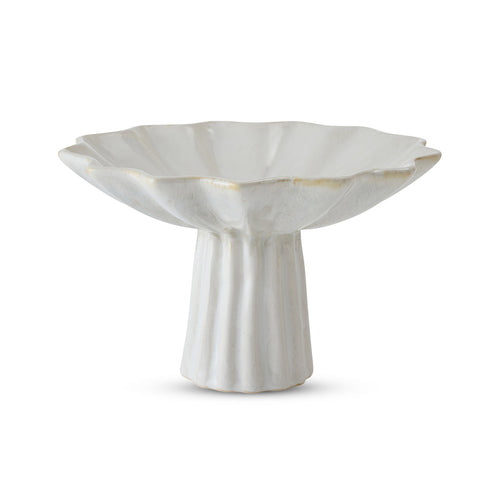 Carey Ivory High Footed Bowl