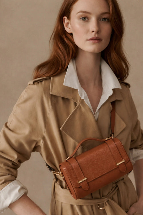 The Margot Clutch - Camel