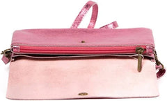 Metallic Clutch/Crossbody Bag - Candy