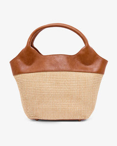 Miller Tote - Tan/Natural Weave