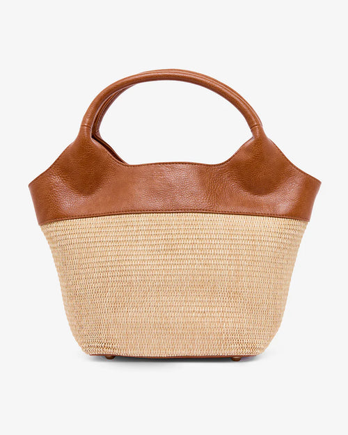 Miller Tote - Tan/Natural Weave