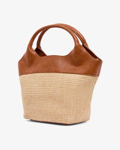 Miller Tote - Tan/Natural Weave