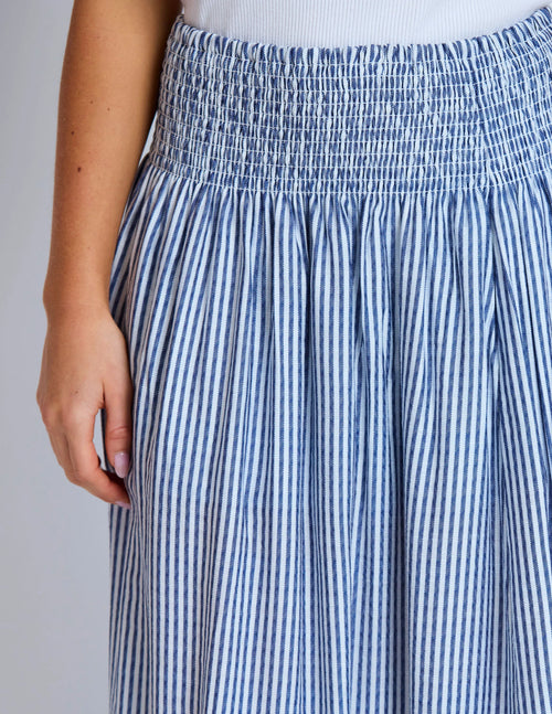 Millie Skirt - Navy Stripe