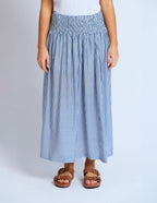 Millie Skirt - Navy Stripe
