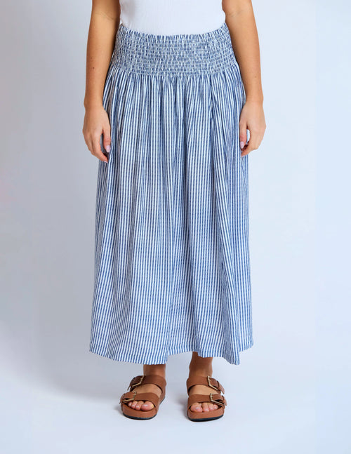 Millie Skirt - Navy Stripe