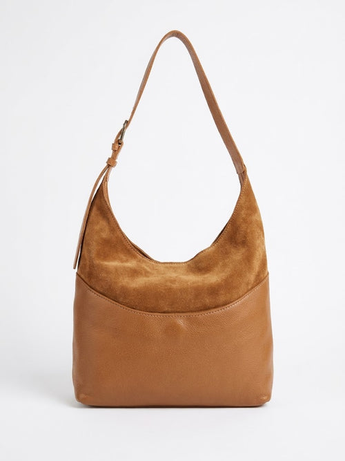 Leather Suede Shoulder Bag