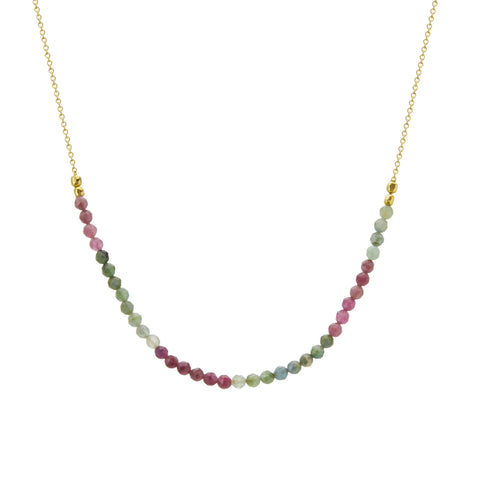 Tourmaline Necklace - Gold