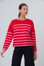 Striped Knit - Pink/Red