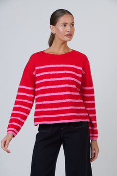Striped Knit - Pink/Red