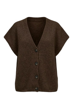 Sleeveless Cardigan - Cacao