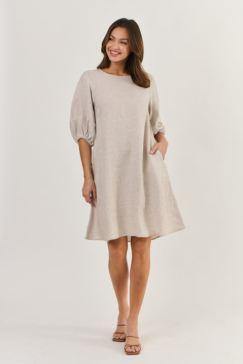 Linen Dress - Dune