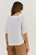 White Linen Top