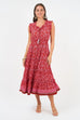 Sophia Dress - Red/Pink