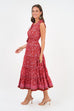 Sophia Dress - Red/Pink