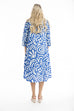 Poplin Shirt Dress - Blue Print