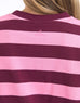 Poet Tee - Pink Merlot Stripe