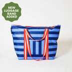 Zip Medium Tote - Blue Stripe