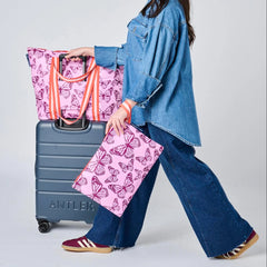 Zip Medium Tote - Butterfly