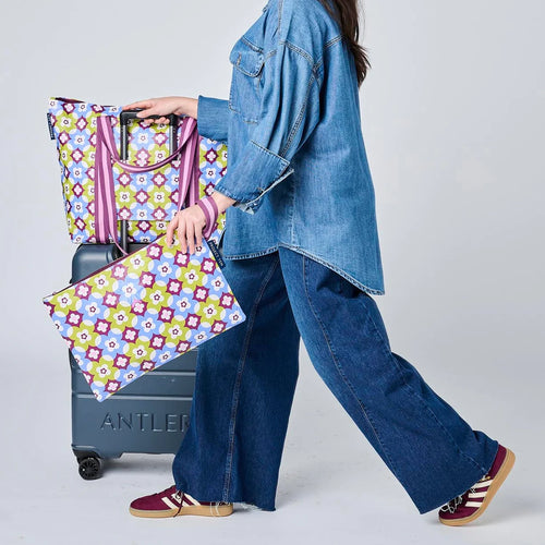 Zip Medium Tote - Mosaic