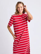 Crimson Tee Dress