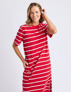Crimson Tee Dress