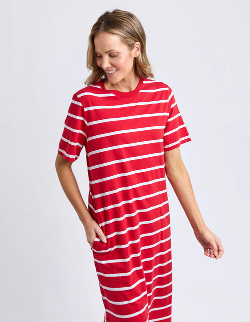 Crimson Tee Dress