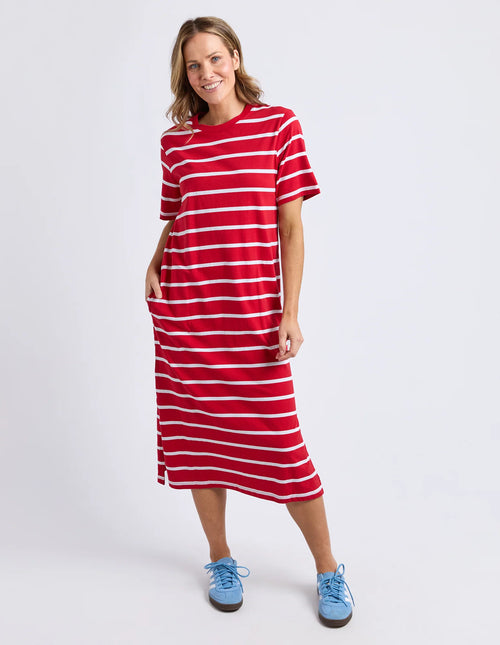 Crimson Tee Dress
