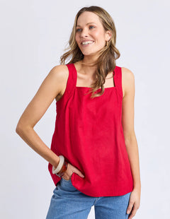 Lourdes Top - Crimson