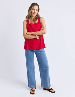 Lourdes Top - Crimson