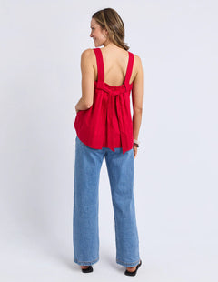 Lourdes Top - Crimson